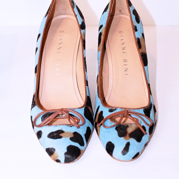 Gianni Bini Leopard Print Heels Size (6) - Picture 3 of 8
